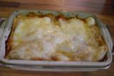 Pečené lasagne boloňské (omáčka z mletého masa s rajčaty, bešamel, parmazán)