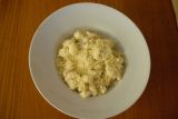 Noky s kuřecím masem (sýrová omáčka, česnek, kuřecí maso, parmazán)